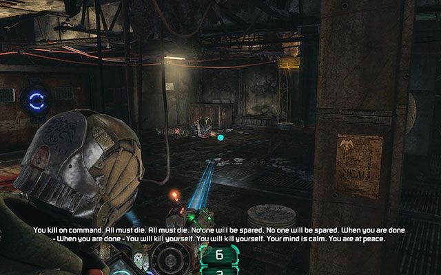 Przejdź przez zakrwawione pomieszczenie oraz kuchnię i skręć do bramy po lewej - Reaper Barracks - Scavenge the 163rd Reaper Barracks | Zadania poboczne - inne - Dead Space 3 - poradnik do gry