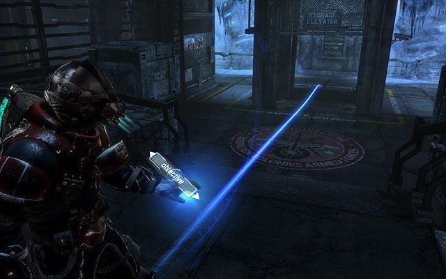 Pozbądź się czyhających tutaj Nekromorfów, po czym przejdź dalej - po drodze natrafisz na warsztat, z którego możesz skorzystać jeśli zaszła taka potrzeba - Disposal Services - Recover anything that survived the purge | Zadania poboczne - inne - Dead Space 3 - poradnik do gry