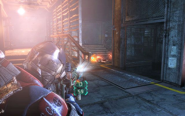 W momencie gdy przywołasz windę, ta w połowie drogi się zatnie, Ty zaś zostaniesz zaatakowany przez hordę Nekromorfów - Disposal Services - Recover anything that survived the purge | Zadania poboczne - inne - Dead Space 3 - poradnik do gry