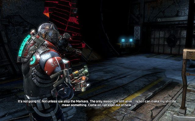 W końcu dotrzecie do lokacji ze skrzynią z zaopatrzeniem - Marker Containment - Investigate Carvers vision | Zadania kooperacyjne - Dead Space 3 - poradnik do gry