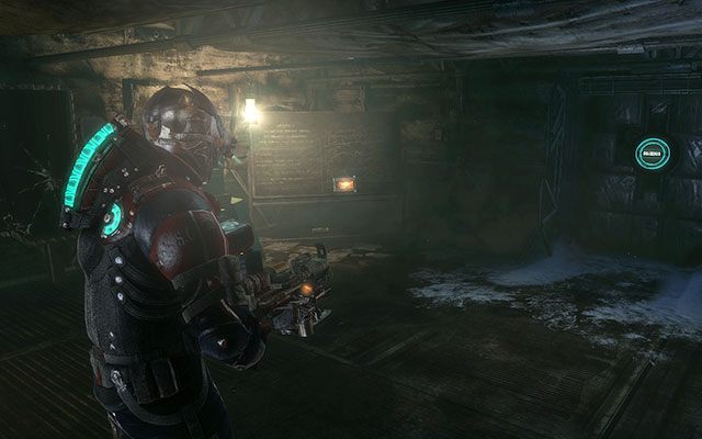 Na tablicy po prawej od wejścia do pierwszego pomieszczenia - Rozdział 17 | Sekrety | Dead Space 3 - Dead Space 3 - poradnik do gry