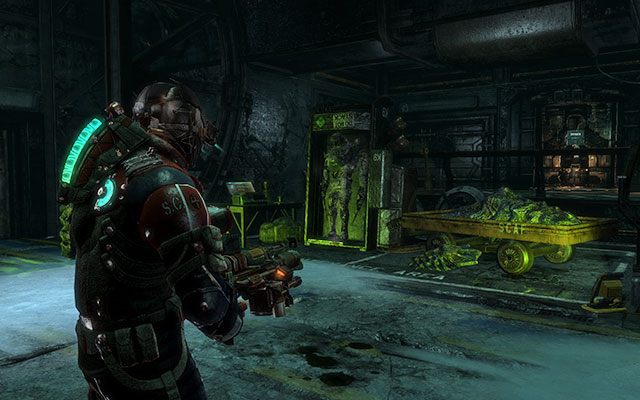 Na stoliku zaraz obok wózka oraz stwora, w pomieszczeniu do którego trafisz po zjechaniu windą - Rozdział 17 | Sekrety | Dead Space 3 - Dead Space 3 - poradnik do gry