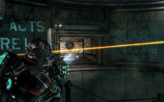 We wnęce na samej górze trzeciego silosu - musisz do niego podlecieć, nie jesteś w stanie użyć kinezy na artefakcie - Rozdział 17 | Sekrety | Dead Space 3 - Dead Space 3 - poradnik do gry