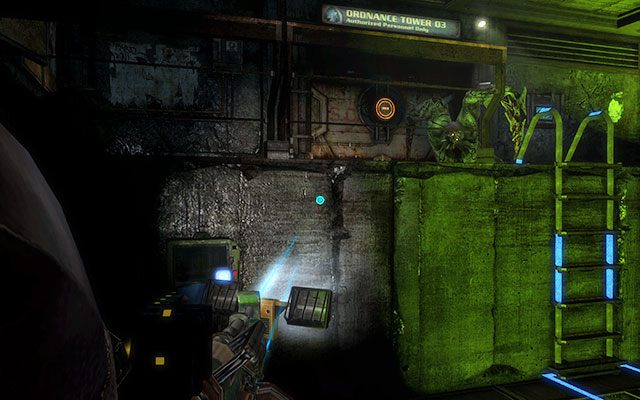 Na ścianie po zejściu po drabince, przy zablokowanych drzwiach - podczas drogi powrotnej - Rozdział 17 | Sekrety | Dead Space 3 - Dead Space 3 - poradnik do gry