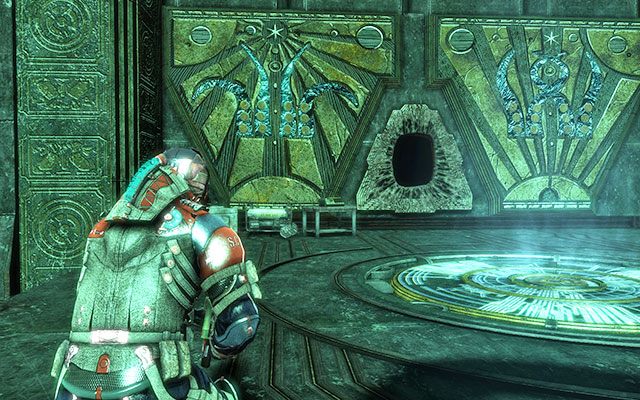 Na stoliku tuż przy ścianie z dziwnymi znakami - Rozdział 17 | Sekrety | Dead Space 3 - Dead Space 3 - poradnik do gry