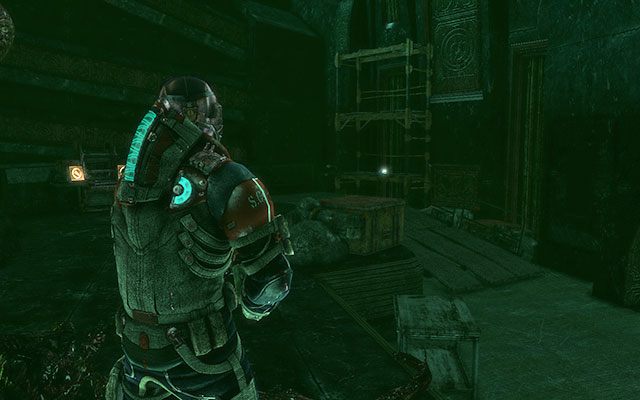 Na rusztowaniu po prawej stronie początkowej lokacji, nieopodal generator i warsztatu - Rozdział 18 | Sekrety | Dead Space 3 - Dead Space 3 - poradnik do gry