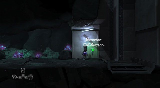 Przyciskiem przywołaj windę (Elevator Call Button), kiedy winda zjedzie wejdź wszystkimi postaciami na platformę i jeszcze raz naciśnij przycisk - Zaplecze | Jaskinia (sekcje ogólnodostępne) The Cave - The Cave - poradnik do gry