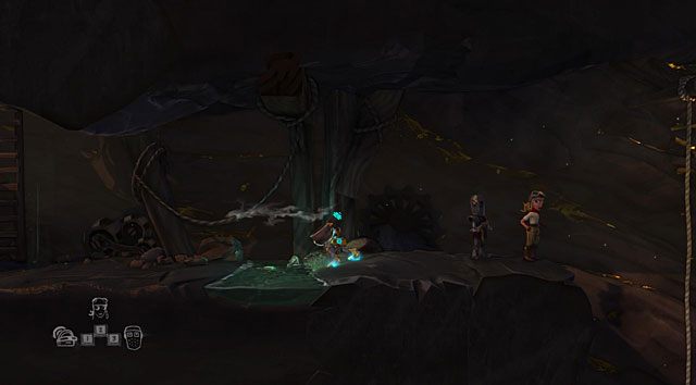 W korytarzu znajduje się kałuża (Water Puddle) - Kopalnia | Jaskinia (sekcje ogólnodostępne) w The Cave - The Cave - poradnik do gry