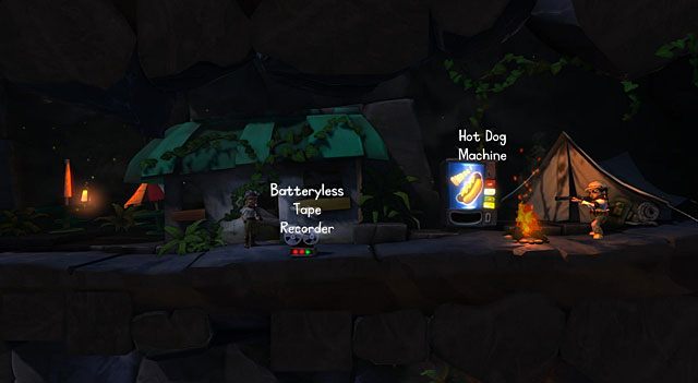 Kiedy miniesz wejście do ZOO, jedna z postaci zostanie porwana przez potwora ściganego z kolei przez łowczynię - ZOO | Jaskinia (sekcje ogólnodostępne) w The Cave - The Cave - poradnik do gry