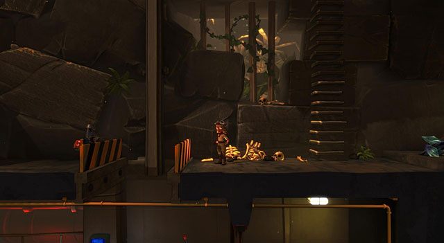 Wejdź teraz wyżej i przytrzymaj jedną z postaci wajchę (Lever) - ZOO | Jaskinia (sekcje ogólnodostępne) w The Cave - The Cave - poradnik do gry