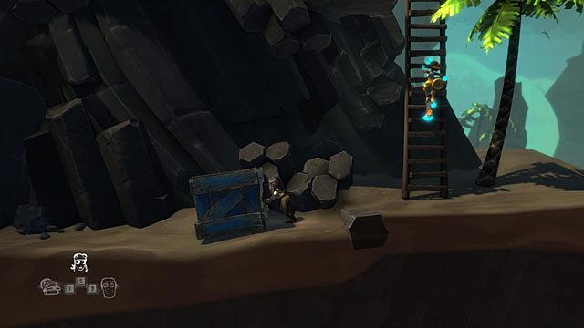 Idź cały czas w prawo, aż dojdziesz na plażę - Wyspa | Jaskinia (sekcje ogólnodostępne) w The Cave - The Cave - poradnik do gry