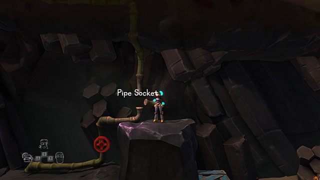Wejdź po skrzyni wyżej i wstaw brakujący fragment rury w przerwę (Pipe Socket) - Wyspa | Jaskinia (sekcje ogólnodostępne) w The Cave - The Cave - poradnik do gry