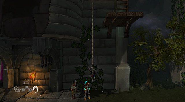 Biegnij cały czas w prawo za bramę, która samoczynnie otworzy się przed rycerzem - The Knight | Obszary dla określonych bohaterów w The Cave - The Cave - poradnik do gry