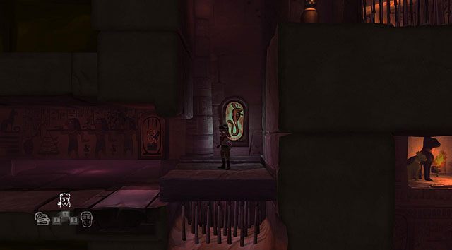 Teraz stań którąś z postaci na zapadni z obrazkiem węża i z powrotem przełącz się na podróżniczkę - The Adventurer | Obszary dla określonych bohaterów w The Cave - The Cave - poradnik do gry