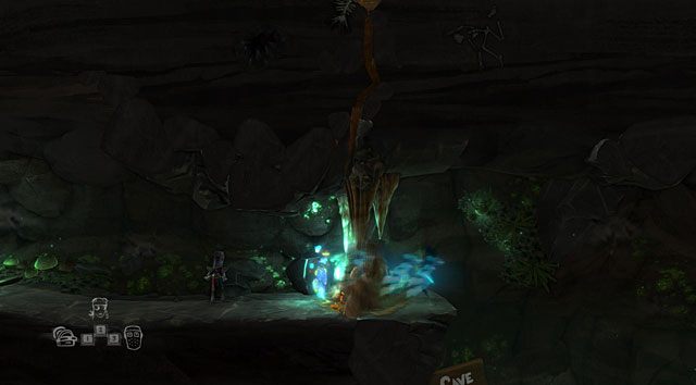 Kiedy natkniesz się na grupę stalaktytów i stalagmitów użyj umiejętności specjalnej podróżniczki w czasie, aby przefazować się na ich drugą stronę - The Time Traveller | Obszary dla określonych bohaterów w The Cave - The Cave - poradnik do gry