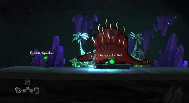 Przenieś się podróżniczką w czasie w przyszłość i idź w prawo, a następnie udaj się do dolnej części kompleksu - The Time Traveller | Obszary dla określonych bohaterów w The Cave - The Cave - poradnik do gry