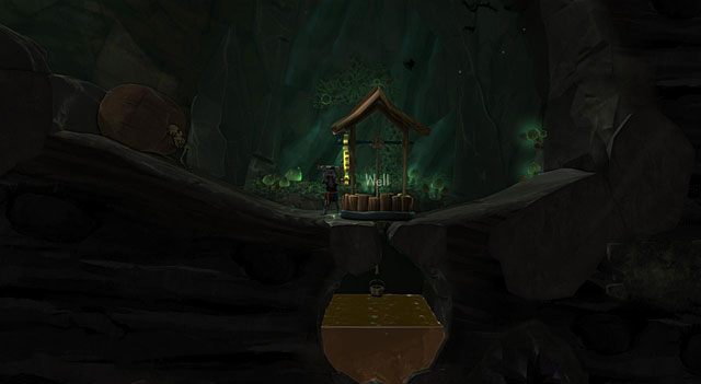 Okazuje się, że dzięki usunięciu głazu pojawiła się studnia (Well) - The Time Traveller | Obszary dla określonych bohaterów w The Cave - The Cave - poradnik do gry