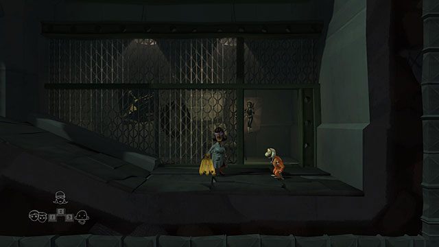 Za nieprzytomnym strażnikiem jest pomieszczenie z szympansem (Chimp) - The Scientist | Obszary dla określonych bohaterów w The Cave - The Cave - poradnik do gry