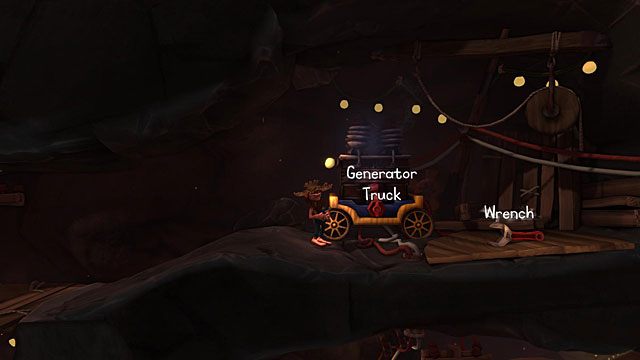 i odszukaj generator prądu na kołach (Generator Truck) - The Hillbilly | Obszary dla określonych bohaterów w The Cave - The Cave - poradnik do gry