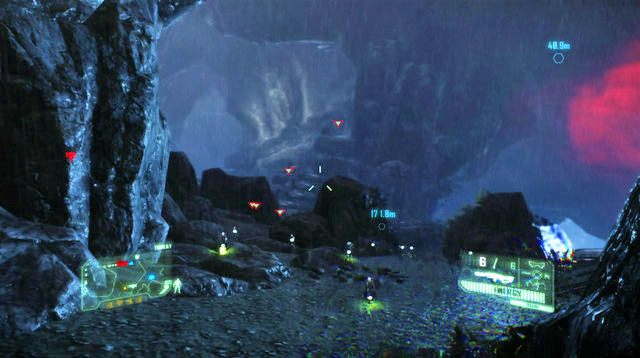 Na wzniesieniu na wprost, będzie chodzić snajper, którego zlikwiduj w kamuflażu z DSG-1 z tłumikiem - Dostań się do pozostałych dwóch Ceph Mindcarrier | Gods and Monsters | Crysis 3 - Crysis 3 - poradnik do gry