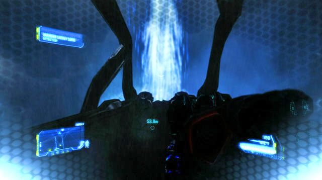 W trybie doładowania, który będzie tym razem trwać bardzo długo, kieruj się w stronę celu - Dostań się do pozostałych dwóch Ceph Mindcarrier | Gods and Monsters | Crysis 3 - Crysis 3 - poradnik do gry