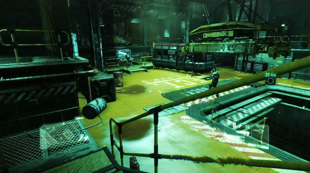 Po zebraniu danych podążaj za Psycho, aż dostaniesz się do bazy CELL W środku, korzystając z menu broni, załóż tłumik na pistolet - Przedostań się przez stanowiska CELL | Post Human! | Crysis 3 - Crysis 3 - poradnik do gry