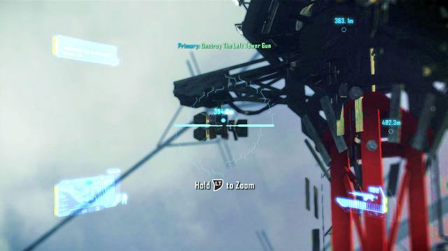 Po sprawdzeniu czterech punktów, Psycho wskaże następne miejsce - Zniszcz wieżę z działkami | Welcome to the Jungle | Crysis 3 - Crysis 3 - poradnik do gry