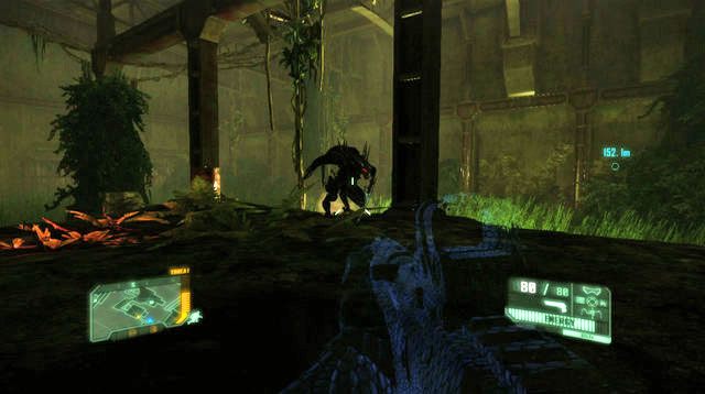 Po przejściu przez kolejne drzwi i krótkim przerywniku zeskoczysz na dół - Dotrzyj do północnej stacji kolejowej | Welcome to the Jungle | Crysis 3 - Crysis 3 - poradnik do gry