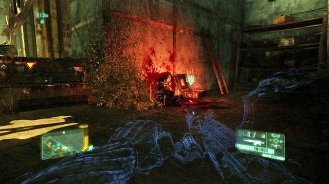 Kiedy oczyścisz teren zeskocz na ziemię trzymając się prawej strony pomieszczenia - Dotrzyj do północnej stacji kolejowej | Welcome to the Jungle | Crysis 3 - Crysis 3 - poradnik do gry