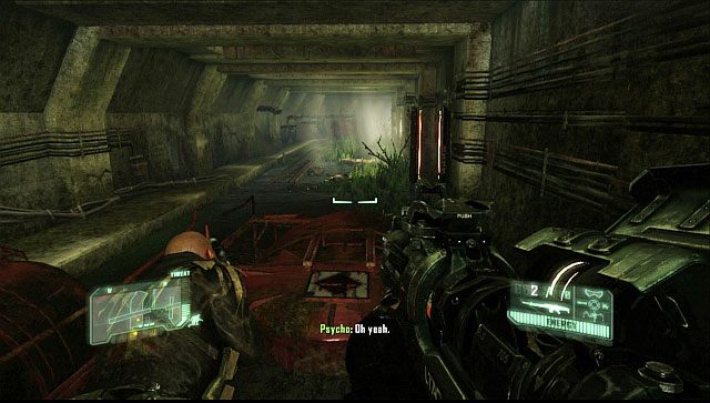 Kiedy dotrzecie do drzwi, które będą zablokowane, ponownie idź za Psycho ignorując mijane Stalkery - Wyłącz źródło zakłóceń | Welcome to the Jungle | Crysis 3 - Crysis 3 - poradnik do gry