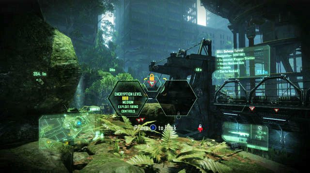 Kiedy wyjdziesz na otwartą przestrzeń w pobliżu bazy CELL, skręć w lewo pozostając na wzniesieniu - Dostań się do Systemu-X | The Root of All Evil | Crysis 3 - Crysis 3 - poradnik do gry