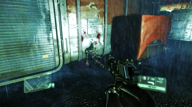 Po rozpoczęciu misji zejdź po podeście z lewej strony niżej - Post Human | Dane wywiadowcze CELL oraz plakaty | Crysis 3 - Crysis 3 - poradnik do gry