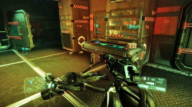 Po dostaniu się do środka bazy, idź do pokoju kontrolnego (jedno pomieszczenie wcześniej w którym otwierasz drzwi dla Psycho) - Post Human | Dane wywiadowcze CELL oraz plakaty | Crysis 3 - Crysis 3 - poradnik do gry