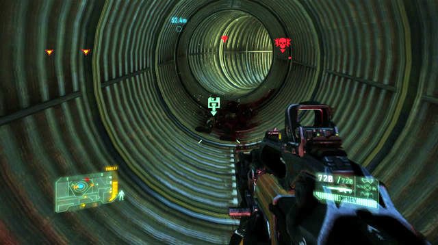 Po dotarciu do bazy Systemu X, przejdź na lewą stronę budynku - The Root of All Evill | Dane wywiadowcze CELL oraz plakaty | Crysis 3 - Crysis 3 - poradnik do gry