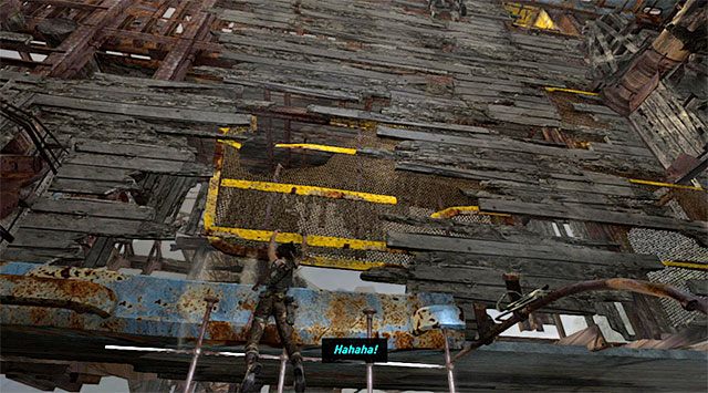 Przed Tobą nowa długa sekwencja akcji, która składa się z kilku części - Wybierz się do obozu rozbitków | 20 - Szybka droga na dół | Solucja Tomb Raider - Tomb Raider - poradnik do gry