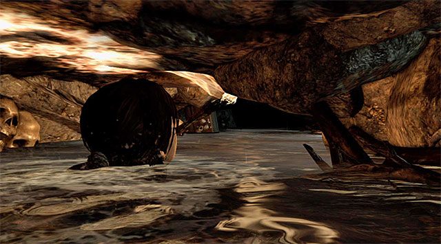 Już po udanej ucieczce zmuszony zostaniesz do przystąpienia do przeprawy przez częściowo zalany tunel - 1 - Przetrwaj | 1 - Przetrwaj, 2 - Siła woli | Solucja Tomb Raider - Tomb Raider - poradnik do gry