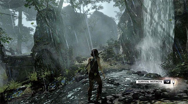 Do odkrytego już wcześniej obozowiska w lokacji Coastal Forest (Nadbrzeżny las) najlepiej jest powrócić tą samą drogą - Powróć z mięsem do obozowiska | 4 - Kobieta kontra dzicz | Solucja Tomb Raider - Tomb Raider - poradnik do gry