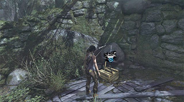 Jeżeli przed rozpoczęciem tego etapu dokładnie zbadałeś północną część lokacji Coastal Forest (Nadbrzeżny las), to zadanie to być może od razu zostanie ci zaliczone - Zbierz 50 jednostek surowców z zamiarem ulepszenia czekana | 6 - W impasie - Tomb Raider - poradnik do gry