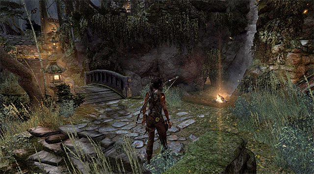 W tym obszarze możesz już przystąpić do odnajdywania dość licznie porozmieszczanych sekretnych przedmiotów i po szczegóły na temat ich lokalizacji zapraszam oczywiście do odrębnego rozdziału poradnika - Wznów podróż ku szczytowi z zamiarem spotkania się z Rothem | 7 - Spotkanie na górze - Tomb Raider - poradnik do gry