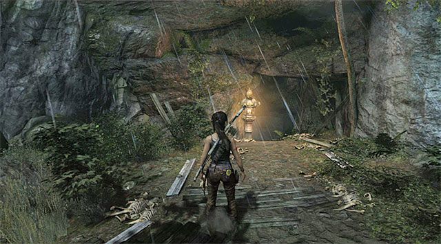 Końcowa część wspinaczki jest już na szczęście znacznie prostsza, bo musisz w doskonale poznany sposób wspinać się na wyżej położone skalne półki - Znajdź plecak Rotha | 8 - Wołanie o pomoc | Solucja Tomb Raider - Tomb Raider - poradnik do gry