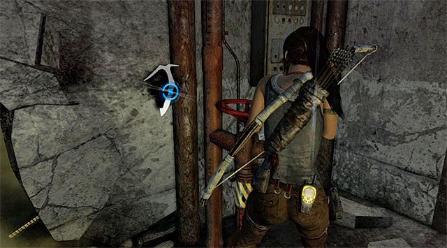 Rozpocznij eksplorację nowej lokacji Mountain Base (Baza w górach), wyruszając prosto - Znajdź konsolę łączności | 8 - Wołanie o pomoc | Solucja Tomb Raider - Tomb Raider - poradnik do gry