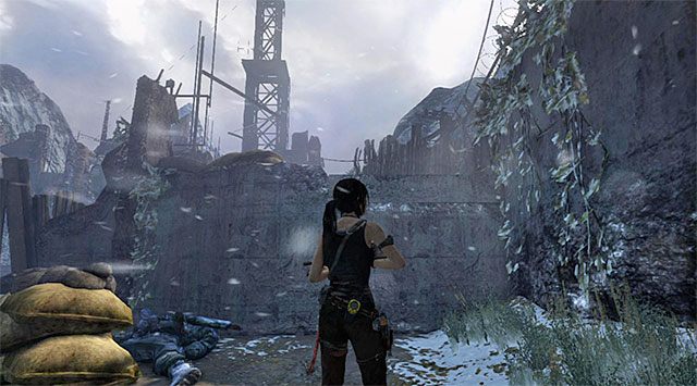 Możesz ruszać dalej - Dotrzyj na szczyt masztu radiowego, by wysłać sygnał SOS | 8 - Wołanie o pomoc - Tomb Raider - poradnik do gry