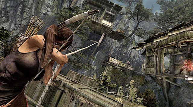 Wyeliminowanie wspomnianych wyżej bandytów nie zakończy tej bitwy, bo w okolicy przebywa jeszcze kilku innych przeciwników - Spotkaj się z Rothem | 9 - Rzadziej uczęszczana ścieżka | Solucja Tomb Raider - Tomb Raider - poradnik do gry