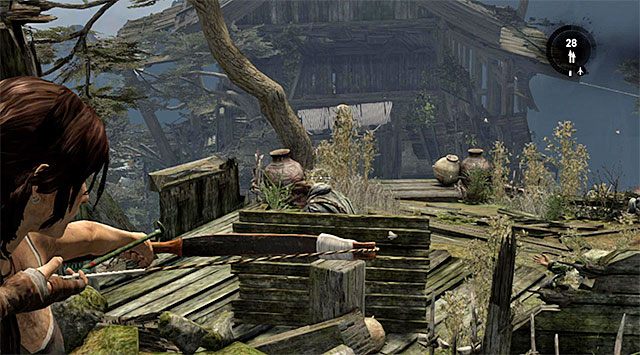 Zachowaj ostrożność, bo wkrótce zbliżysz się do trzech przeciwników - Znajdź drogę do bazy Solarii | 12 - Przyjaciółka w potrzebie | Tomb Raider - Tomb Raider - poradnik do gry