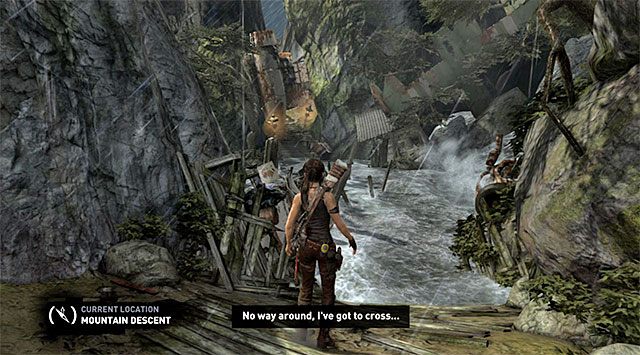 Przejdź przez wrak samolotu, przy którym nie powinni się już czaić żadni wrogowie - Zejdź do bazy Solarii | 12 - Przyjaciółka w potrzebie | Solucja Tomb Raider - Tomb Raider - poradnik do gry