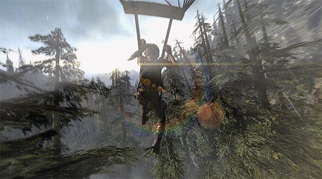 Ostatnia scena opisywanego etapu jest już znacznie prostsza - Zejdź do bazy Solarii | 12 - Przyjaciółka w potrzebie | Solucja Tomb Raider - Tomb Raider - poradnik do gry
