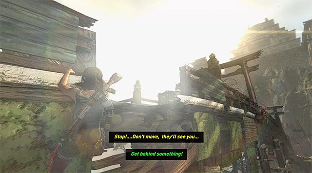 Dalsza część przeprawy przez most przebiega już wedle ustalonego schematu - Przedostań się do twierdzy Solarii | 16 - Nikt nie zostanie z tyłu | Tomb Raider - Tomb Raider - poradnik do gry