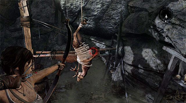 Przed Tobą niewielka zagadka dotycząca przedostania się do kolejnej części wilczej jaskini - Opuść las przechodząc przez wilczą jaskinię | 19 - Trochę czasu na osobności - Tomb Raider - poradnik do gry