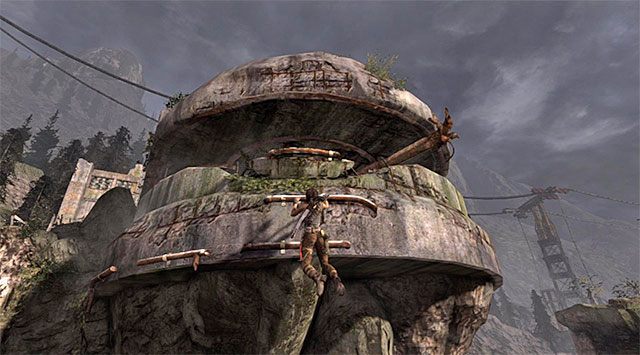 Ponownie doskocz do interaktywnych krawędzi, przesuwając się dalej w prawo - Dotrzyj do wraku okrętu Endurance (2) | 22 - Zaginiony | Solucja Tomb Raider - Tomb Raider - poradnik do gry