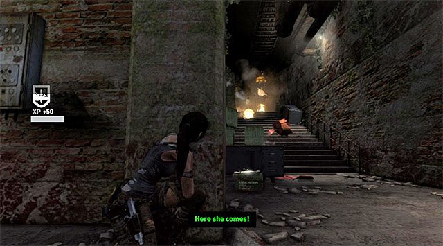 Po dotarciu do rozwidlenia obróć się w lewo - Dotrzyj do wraku okrętu Endurance (2) | 22 - Zaginiony | Solucja Tomb Raider - Tomb Raider - poradnik do gry